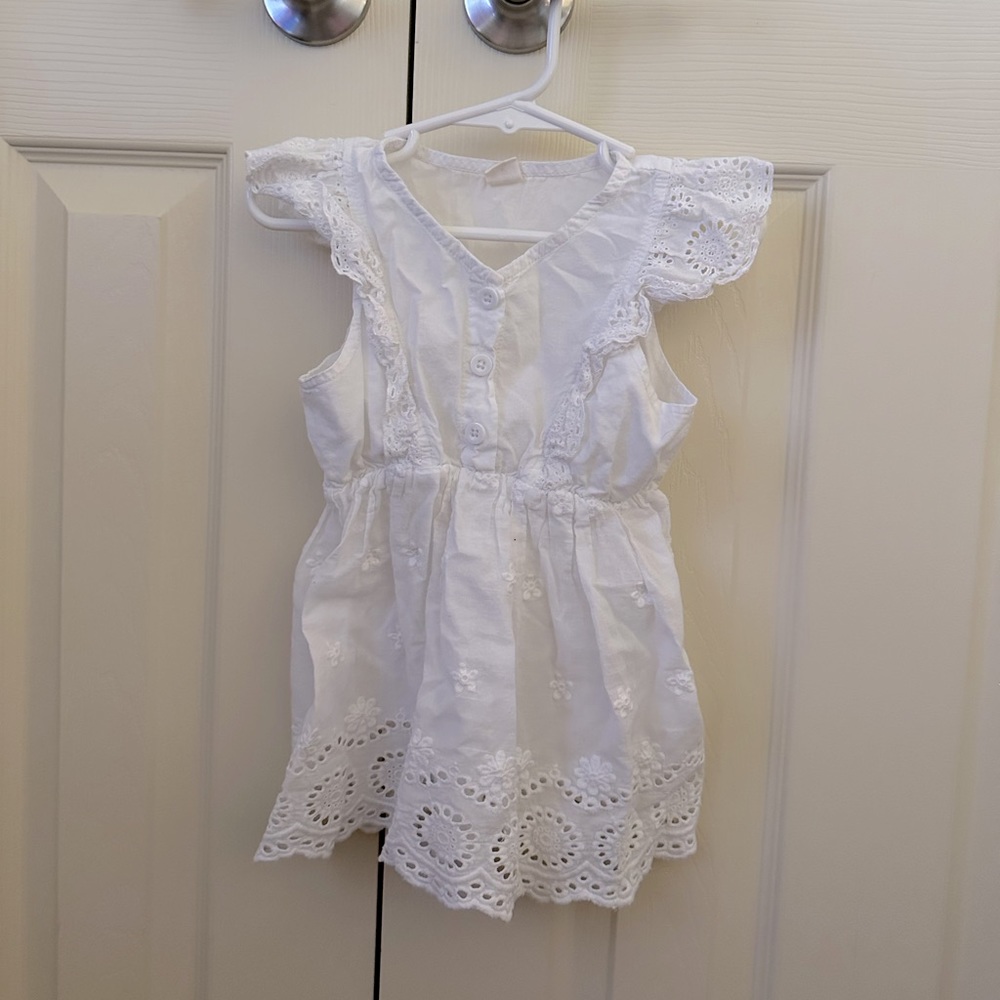 Baby Girl Lace Eyelet Dress